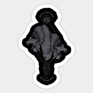 Native Wolf Sticker